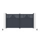 Brama skrzydłowa z aluminium AXIS TIME 300x158 cm – X-METAL