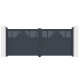Brama skrzydłowa z aluminium AXIS TIME 340x140cm – X-METAL