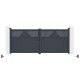 Brama skrzydłowa z aluminium AXIS TIME 340x140cm – X-METAL