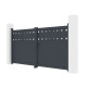 Brama skrzydłowa z aluminium AXIS FILM 300x140cm - X-METAL