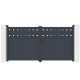 Brama skrzydłowa z aluminium AXIS FILM 300x158cm - X-METAL