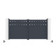 Brama skrzydłowa z aluminium AXIS FILM 300x158cm - X-METAL