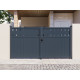 Brama skrzydłowa z aluminium AXIS FILM 300x158cm - X-METAL