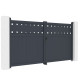 Brama skrzydłowa z aluminium AXIS FILM 300x158cm - X-METAL
