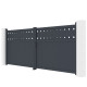 Brama skrzydłowa z aluminium AXIS FILM 400x158cm - X-METAL