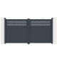 Brama skrzydłowa z aluminium AXIS GROW 300x158cm - X-METAL
