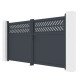 Brama skrzydłowa z aluminium AXIS GROW 300x158cm - X-METAL