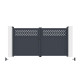 Brama skrzydłowa z aluminium AXIS GROW 300x158cm - X-METAL