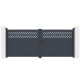 Brama skrzydłowa z aluminium AXIS GROW 340x140cm - X-METAL
