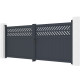 Brama skrzydłowa z aluminium AXIS GROW 340x140cm - X-METAL