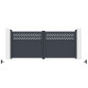 Brama skrzydłowa z aluminium AXIS GROW 340x140cm - X-METAL