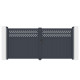 Brama skrzydłowa z aluminium AXIS GROW 340x158cm - X-METAL