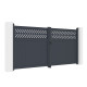 Brama skrzydłowa z aluminium AXIS GROW 340x158cm - X-METAL
