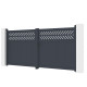 Brama skrzydłowa z aluminium AXIS GROW 340x158cm - X-METAL
