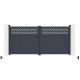 Brama skrzydłowa z aluminium AXIS GROW 340x158cm - X-METAL