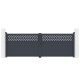 Brama skrzydłowa z aluminium AXIS GROW 400x140cm - X-METAL