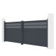 Brama skrzydłowa z aluminium AXIS GROW 400x140cm - X-METAL