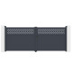 Brama skrzydłowa z aluminium AXIS GROW 400x158cm - X-METAL
