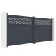 Brama skrzydłowa z aluminium AXIS GROW 400x158cm - X-METAL