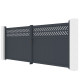 Brama skrzydłowa z aluminium AXIS GROW 400x158cm - X-METAL