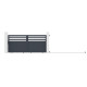Brama przesuwna z aluminium AXIS VECTO 300x140cm - X-METAL