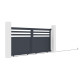 Brama przesuwna z aluminium AXIS VECTO 300x140cm - X-METAL