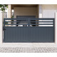 Brama przesuwna z aluminium AXIS VECTO 300x140cm - X-METAL
