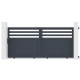 Brama przesuwna z aluminium AXIS VECTO 300x140cm - X-METAL