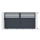 Brama przesuwna z aluminium AXIS VECTO 300x158cm - X-METAL