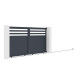 Brama przesuwna z aluminium AXIS VECTO 300x158cm - X-METAL
