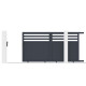 Brama przesuwna z aluminium AXIS VECTO 300x158cm - X-METAL