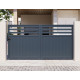 Brama przesuwna z aluminium AXIS VECTO 300x158cm - X-METAL