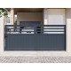 Brama przesuwna z aluminium AXIS VECTO 340x140cm - X-METAL