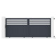 Brama przesuwna z aluminium AXIS VECTO 340x140cm - X-METAL