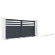 Brama przesuwna z aluminium AXIS VECTO 340x140cm - X-METAL