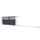 Brama przesuwna z aluminium AXIS VECTO 340x140cm - X-METAL