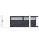 Brama przesuwna z aluminium AXIS VECTO 340x140cm - X-METAL