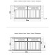 Brama przesuwna z aluminium AXIS VECTO 340x158cm - X-METAL