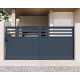 Brama przesuwna z aluminium AXIS VECTO 340x158cm - X-METAL