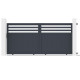 Brama przesuwna z aluminium AXIS VECTO 340x158cm - X-METAL