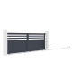 Brama przesuwna z aluminium AXIS VECTO 400x140cm - X-METAL