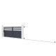 Brama przesuwna z aluminium AXIS VECTO 400x140cm - X-METAL