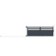 Brama przesuwna z aluminium AXIS VECTO 400x140cm - X-METAL