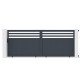 Brama przesuwna z aluminium AXIS VECTO 400x158cm - X-METAL
