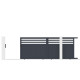 Brama przesuwna z aluminium AXIS VECTO 400x158cm - X-METAL