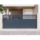 Brama przesuwna z aluminium AXIS VECTO 400x158cm - X-METAL