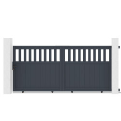 Brama przesuwna z aluminium AXIS ALTO 300x140cm - X-METAL
