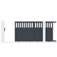 Brama przesuwna z aluminium AXIS ALTO 300x158cm - X-METAL