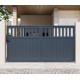 Brama przesuwna z aluminium AXIS ALTO 300x158cm - X-METAL