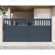 Brama przesuwna z aluminium AXIS ALTO 340x158cm - X-METAL
